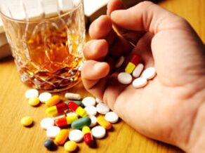 Antibiotici ed effetti alcolici della combinazione